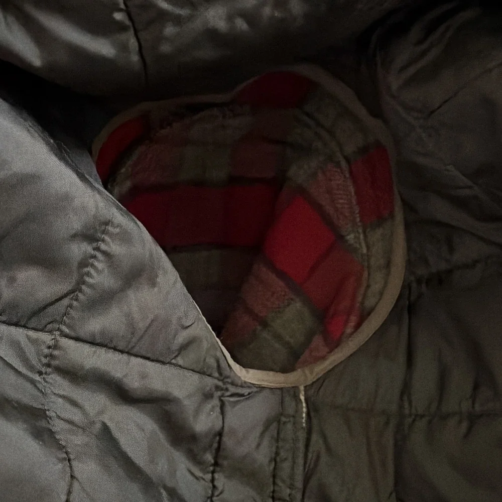 LL Bean Green Wool Cruiser Jacket Field Coat Hunting Quilted Removable Shell